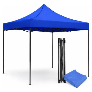 TOLDO PLEGABLE 2X2 CON ESTRUCTURA AZUL