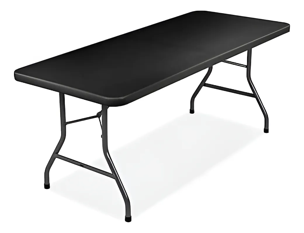 MESA PLEGABLE 1.80 NEGRA