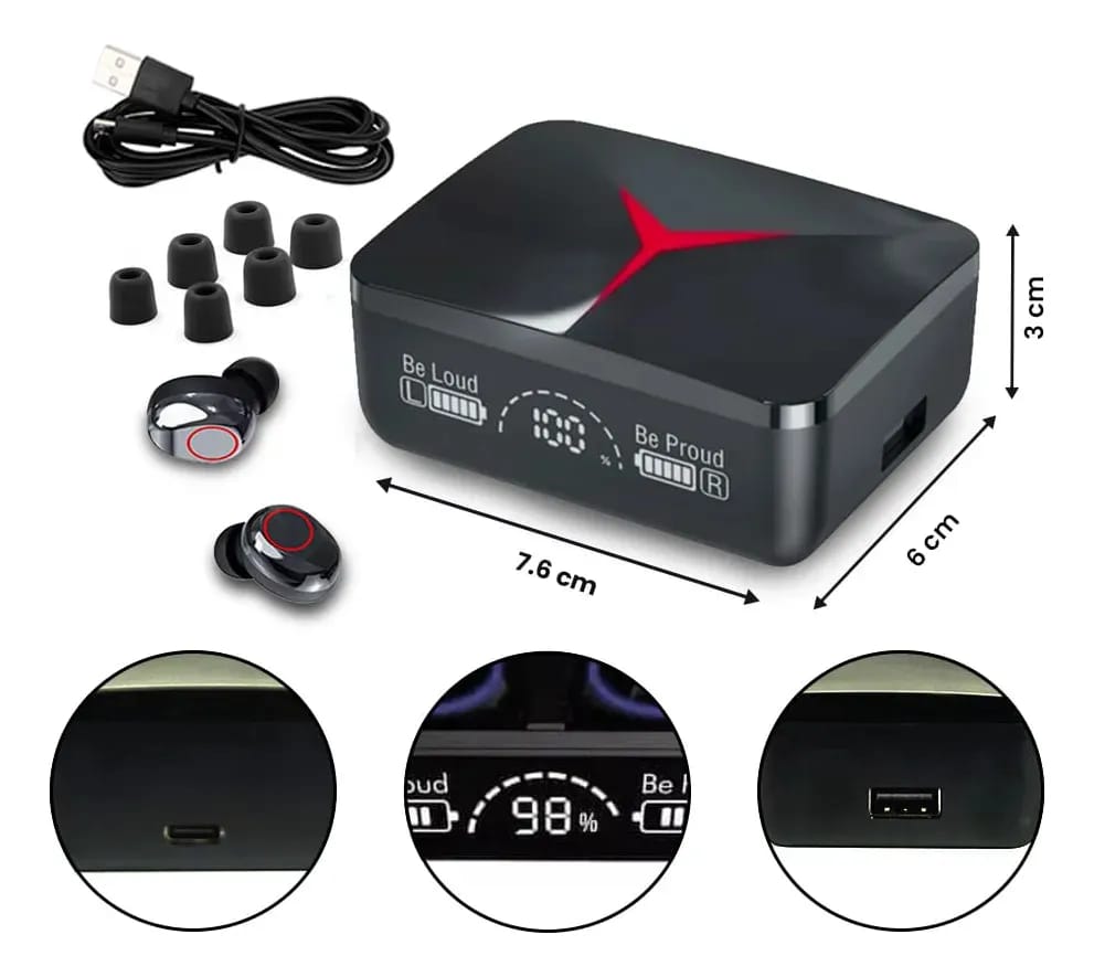 AUDIFONOS INALAMBRICO BLUETOOTH M90 PRO - Imagen 2