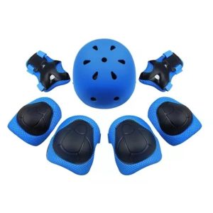 SET DE CASCO PARA NIÑO Y NIÑA MAS PROTECCIONES