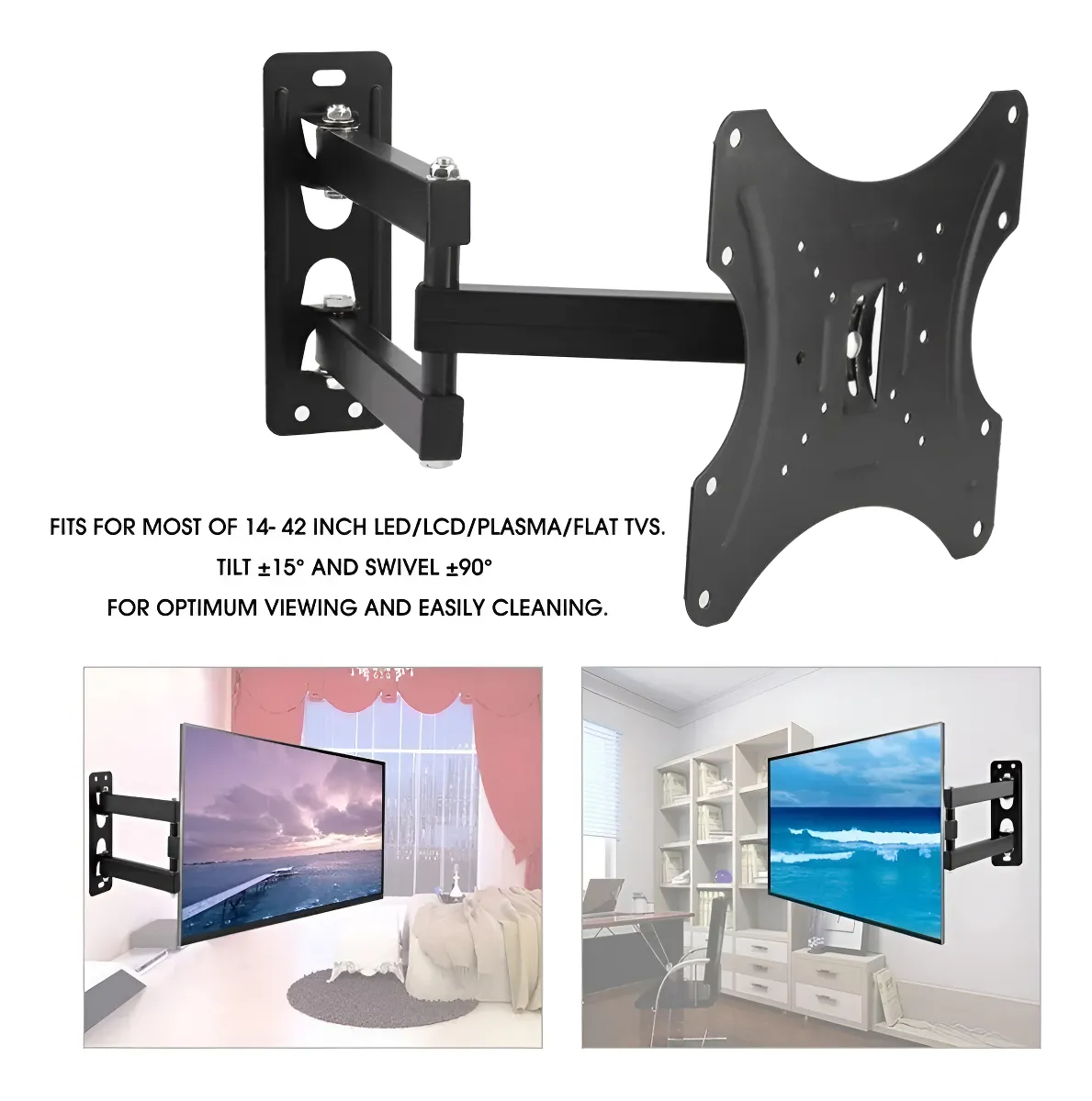 SOPORTE DE TV 14 A 42 PULGADAS BRAZO EXTENSIBLE - Imagen 3