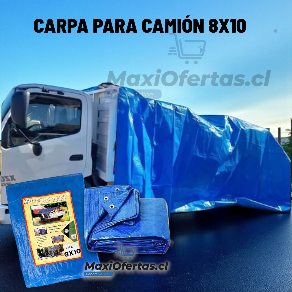 CARPA LONA IMPERMEABLE DE CAMION 8×10