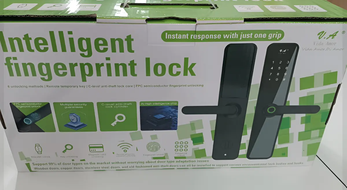 Cerradura Inteligente Con Huella codigo tarjeta - Imagen 2