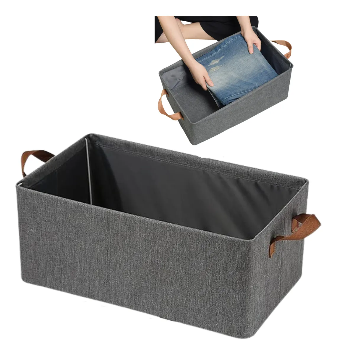 CAJA DE TELA ORGANIZADORA DE ROPA