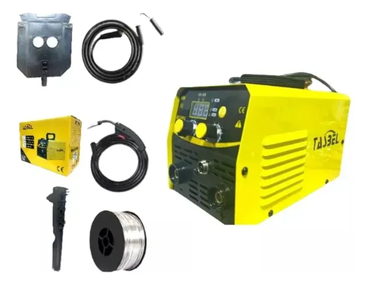MAQUINA SOLDAR Tasbel Mig/mma-350 350a 220v+mascara Amarillo