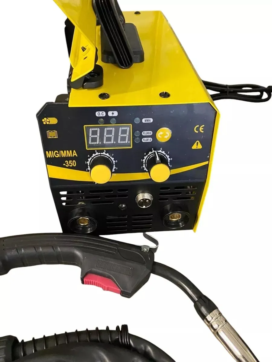 MAQUINA SOLDAR Tasbel Mig/mma-350 350a 220v+mascara Amarillo - Imagen 3