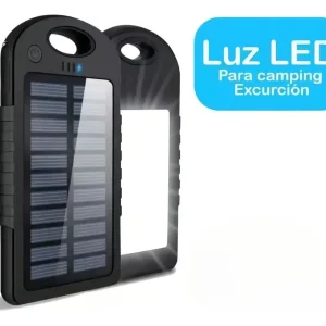 PAWER BANK SOLAR CON LINTERNA 20000MAH