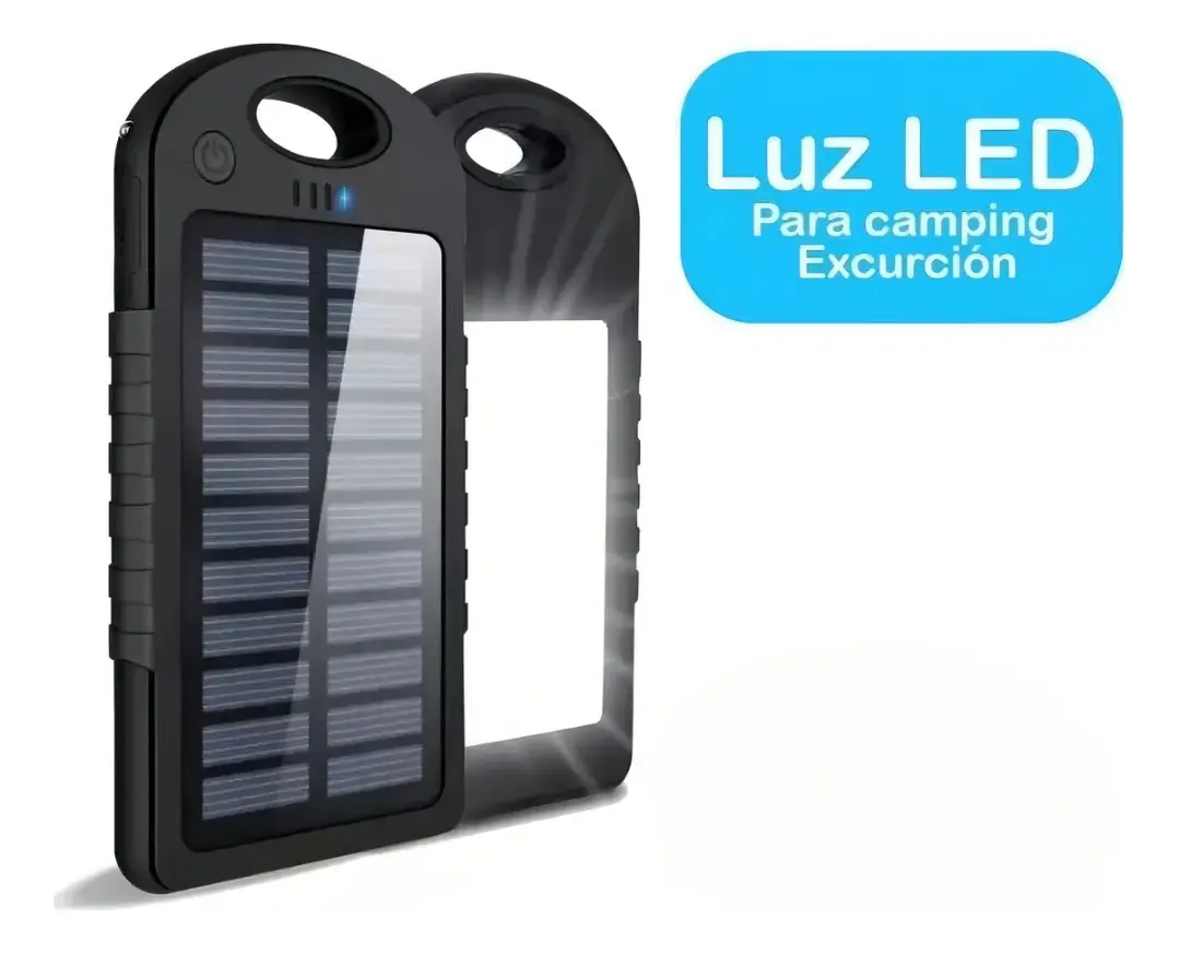 PAWER BANK SOLAR CON LINTERNA 20000MAH
