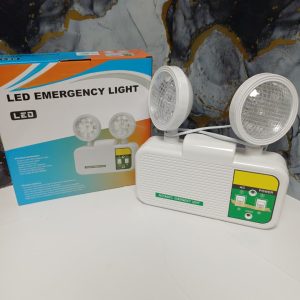 LAMPARA DE EMERGENCIA LED 2 FOCOS RECARGABLE