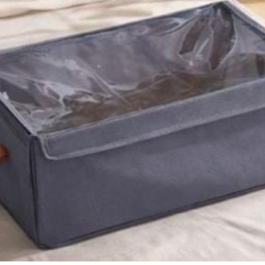 CAJA DE TELA ORGANIZADORA DE ROPA CON TAPA