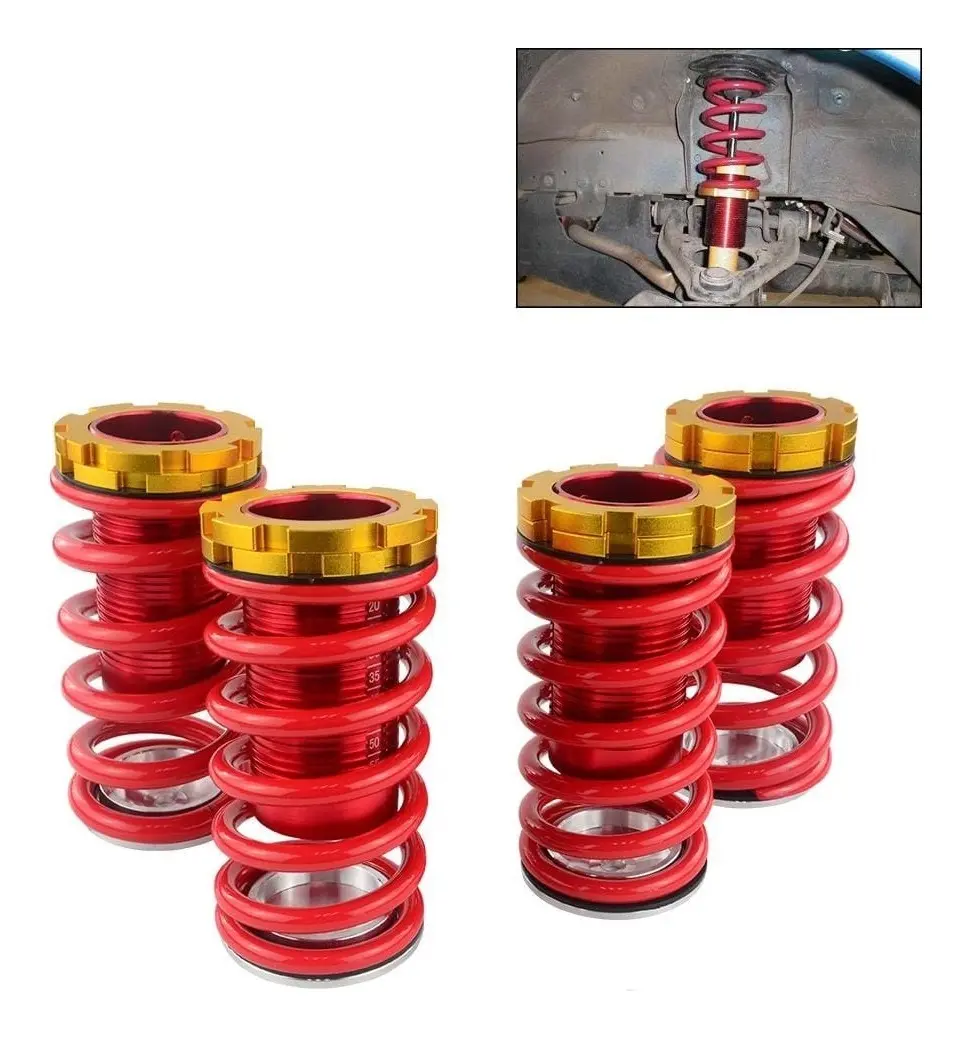 KIT COILOVER UNIVERSAL SUSPENCION REGULABLE AUTO 4 UNIDADES - Imagen 4