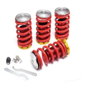 KIT COILOVER UNIVERSAL SUSPENCION REGULABLE AUTO 4 UNIDADES