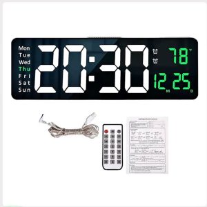 RELOJ PARED DIGITAL RECTANGULAR CONTROL